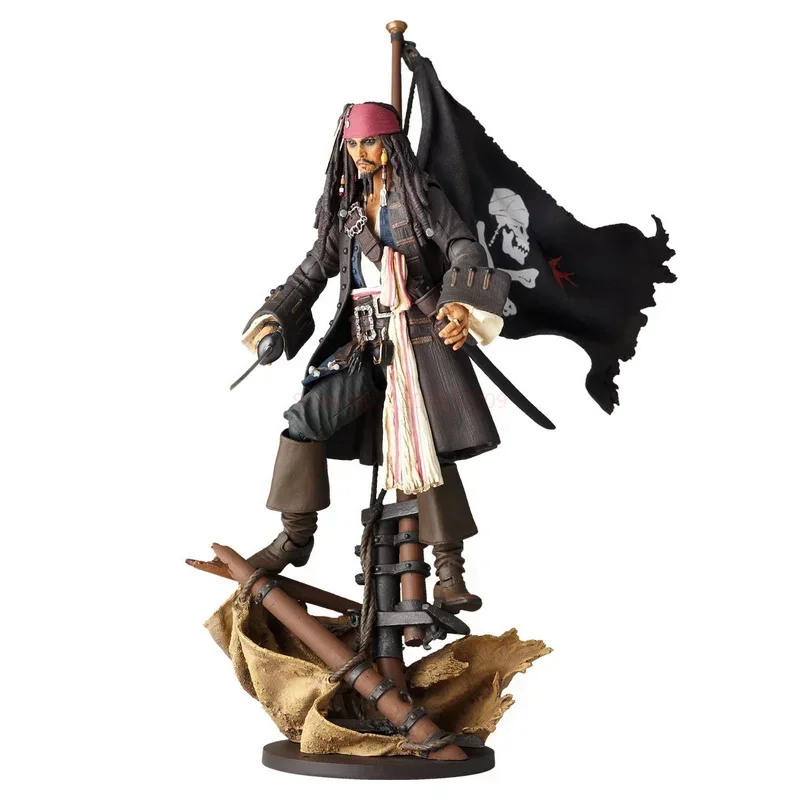 

In Stock Shfiguats Pirates Of The Caribbean Captain Jack Sparrow Anime Action Figure Statue Collectable Model Toy Birthday Gift