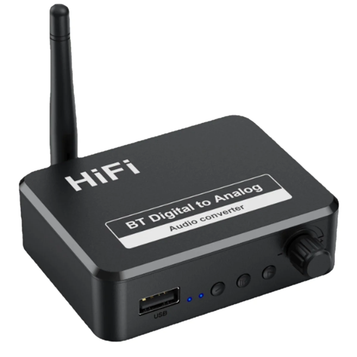 Bluetooth Receiver Digital to Analog Audio DAC Converter Adapter Digital SPDIF Optical Toslink to 3.5mm 3.5 AUX Jack RCA L/R