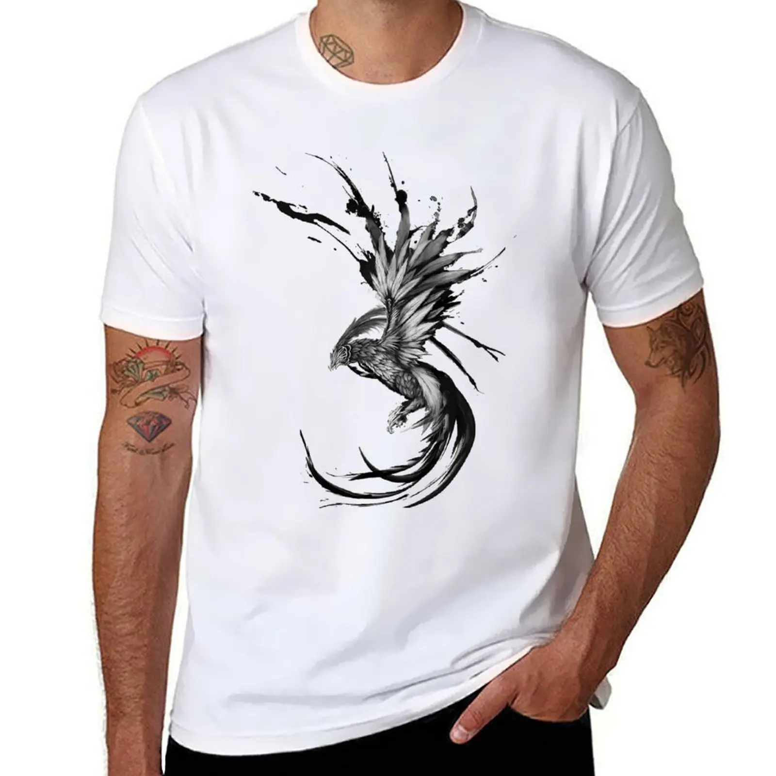 

Phoenix Painting T-Shirt t shirts for man cotton soft cotton t shirts man 100% T-Shirt