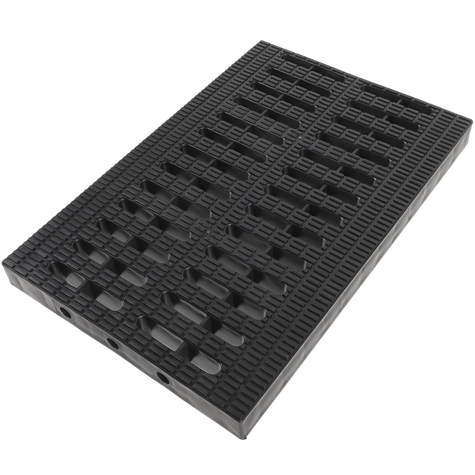 Round Stickers Gutter Cover French Drain Floor Outdoor Drainage Grates Black Plastic System for Yard