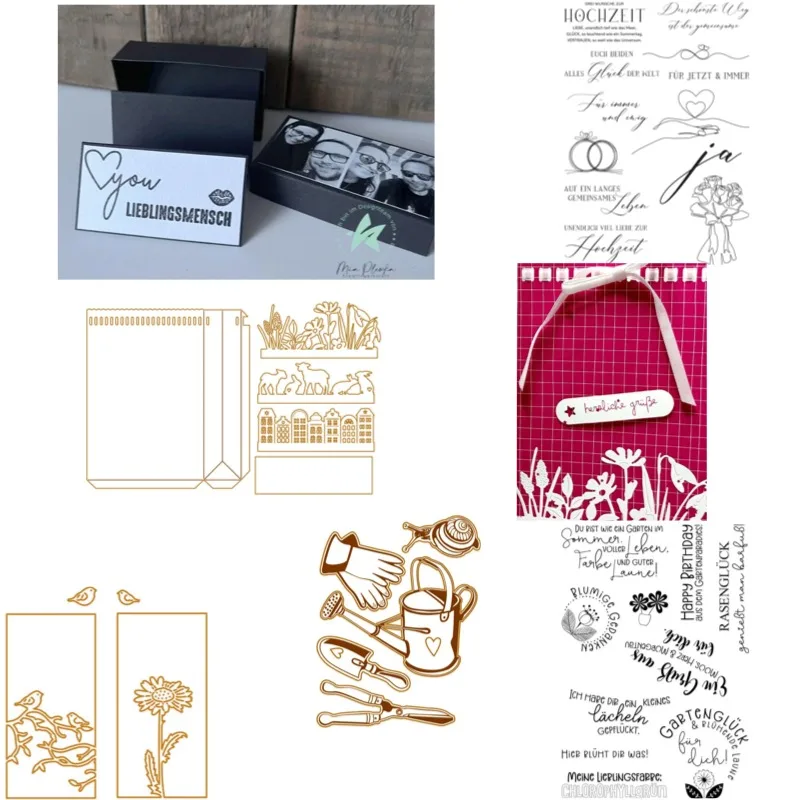 Dear Postman Moment of Happiness Metal Cut Dies and Stamps for DIY Scrap Booking Photo Album Embossing Decorative DIY Paper Card