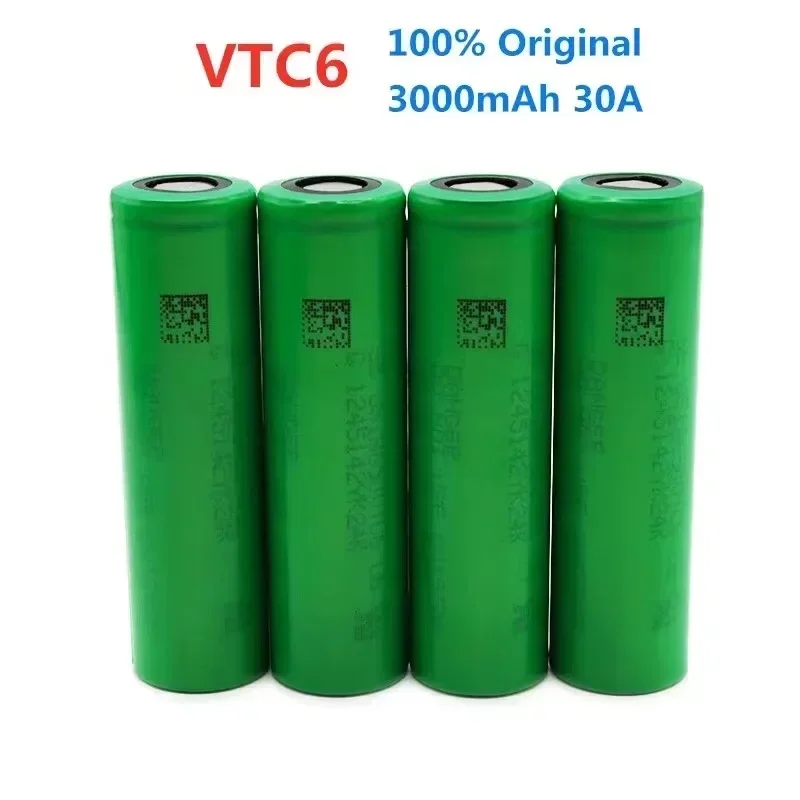 VTC6 3.7V 3000mAh rechargeable Li-ion battery 18650 for Sony US18650VTC6 30A Toys flashlight tools