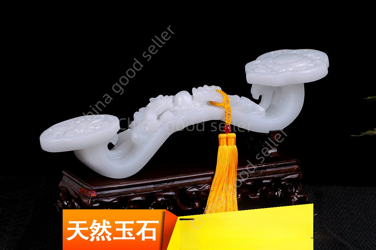 Jade Ruyi Natural Afghan White Jade Pixiu Ruyi Ornament Home Office Table Jade Ornament Decorative Gifts