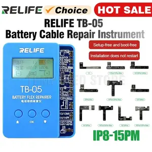 Bilashmart RELIFE TB 05 Battery Cable Repair Instrument Setup free and Boot free Adapt To Various Models iPhone IP8G 15PM tools set kit