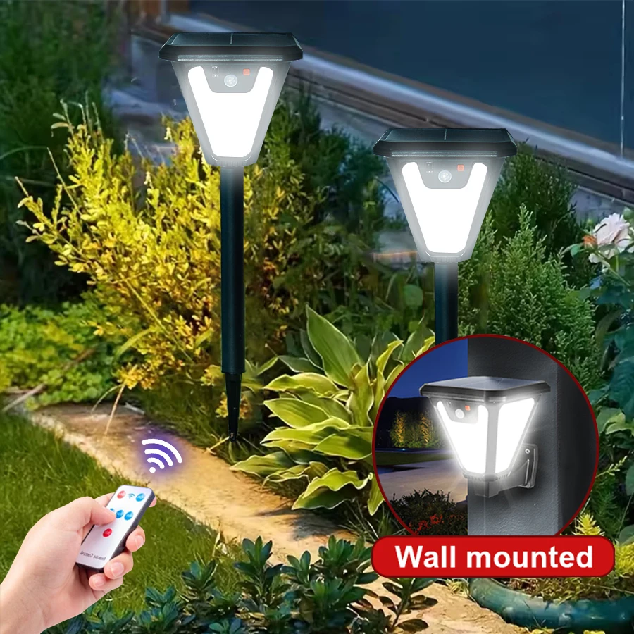 

Ultra Powerful External Solar Lamp With Remote Control Outdoor Solar Induction Street Yard Light IP65 Waterproof Garden Lights