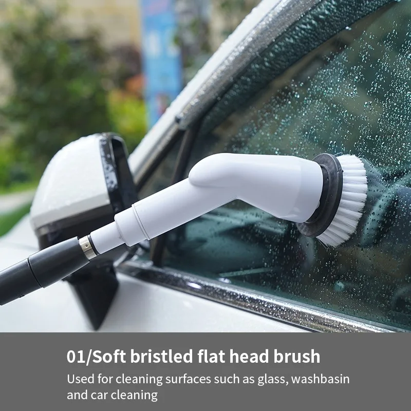 Smart Electric Cleaning Brush – Extendable Handle for Shower, Kitchen, Floor Gaps – Rechargeable & Waterproof Scrubbing Tool