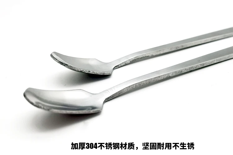 2pcs Model Painting Coloring Tool Stainless Steel Paint Spoon Thickened Type The Stirring Rod