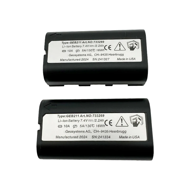 2PCS GEB211 Li-Ion Battery For Leica RX900 & RX1200 Series Controllers ATX900 & 1230 Antennas Builder and Flexline Total Station