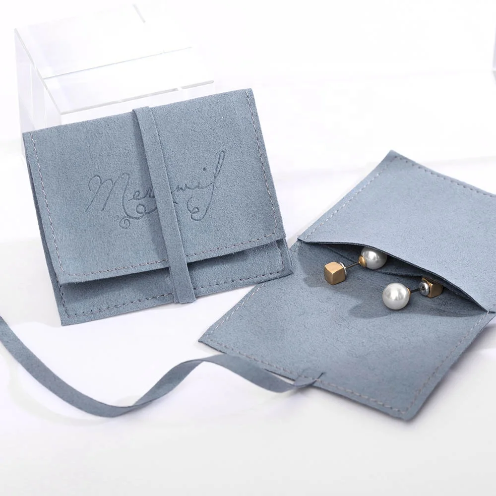 

50PCS Luxury Custom Logo Microfiber Gift Pouch for Jewelry Gift Packaging Bags Gifts for Wedding, Birthday, Engagement Party