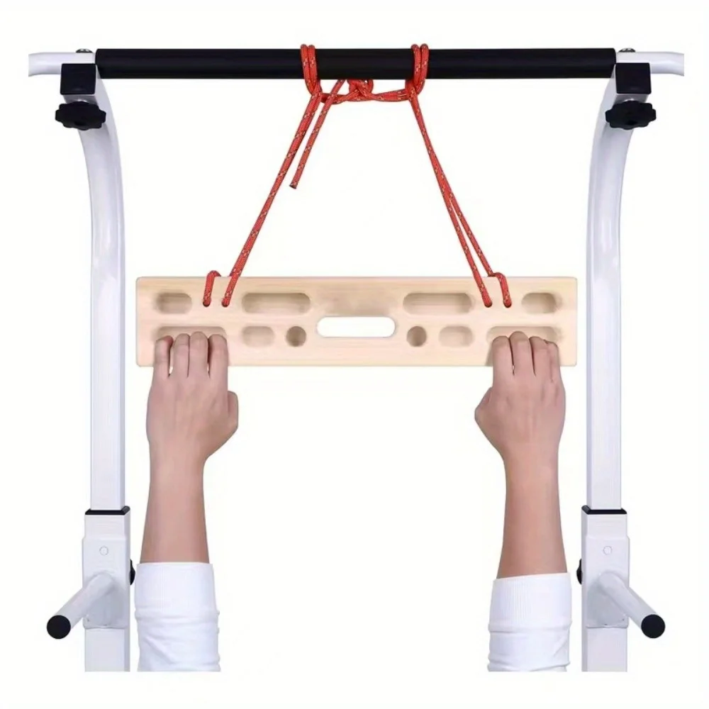 New Wooden Climbing Wall Set—Hanging Finger Strengthener Set with Rope Accessories