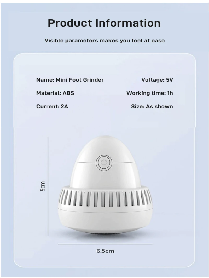 Electric Foot Grinding Artifact Exfoliating Feet Calluses Pedicure Device