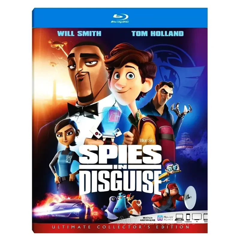 Transformed Agent 2019 American Award Winning Cartoon Chinese English French Spanish Characters Blu-ray Disc