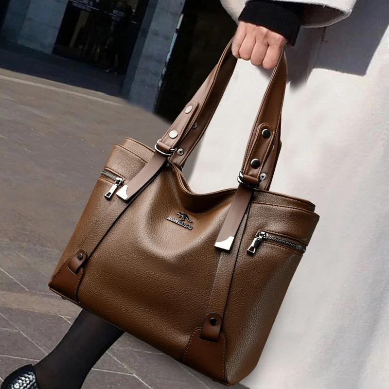 

The new large-capacity handbag for ladies and mothers, a fashionable single-shoulder crossbody bag, is simple and versatile