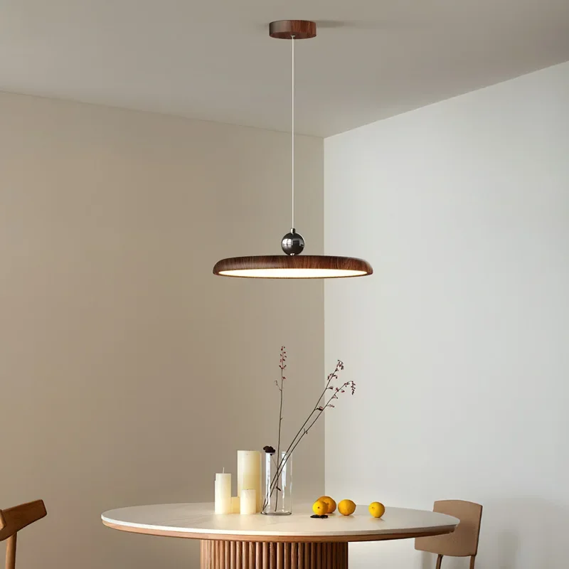 

SANDYHA French Restaurant LED Pendant Light Iron Lampshade Living Room Study Home Decoration Lighting Fixture