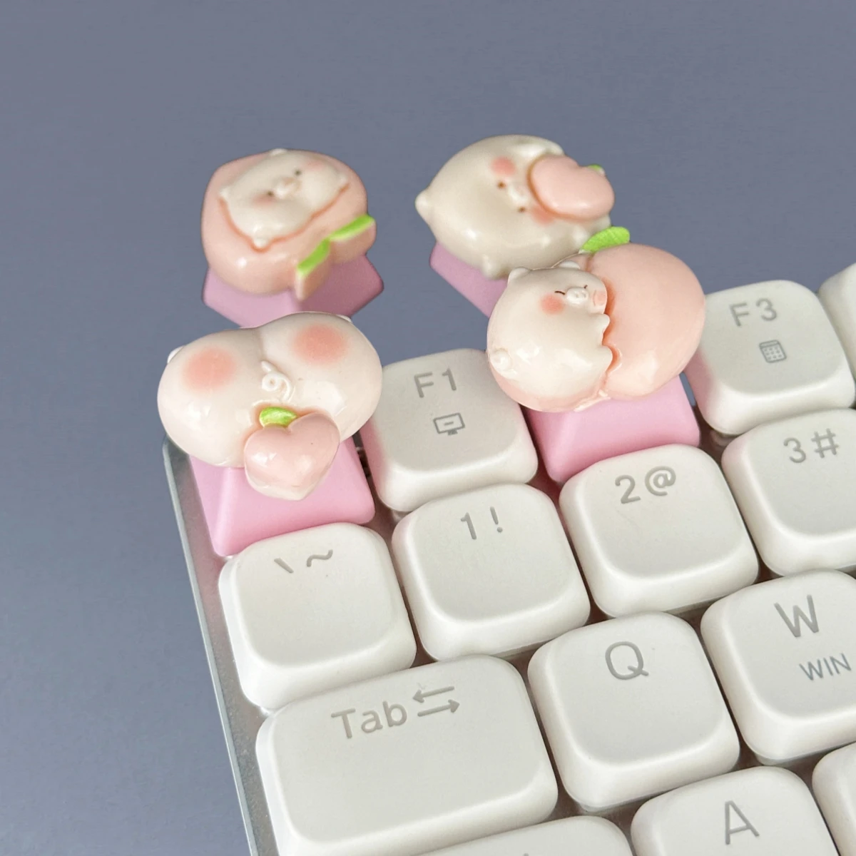 

New Customize Your Keyboard with Cute Pig Keycaps - PBT Axis Cherry MX Artisan Cartoon Pink Kawaii ECS Replacement Key Caps