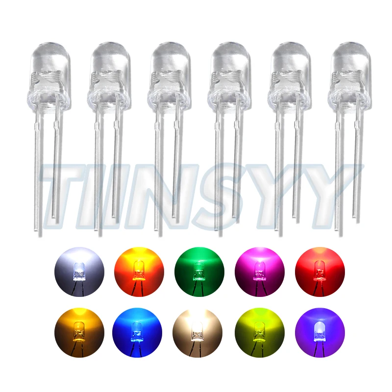 5mm LED Lights Outdoor Blocking Diode Kit Bracelets Maker 5 Mm Assorted White Green Red Emitting Assortment Bridge Bulbs