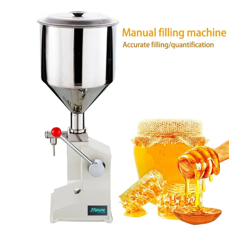 1-100ml A03 Stainless Steel Manual Pressure Filling Machine Paste Liquid Dispensing Packing Equipment for Batch  Paste