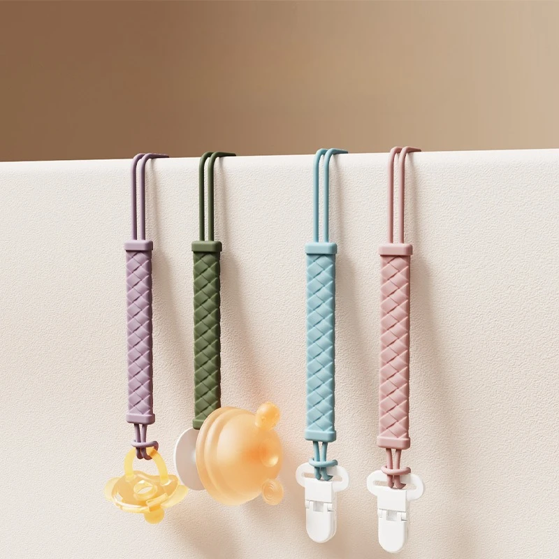 

Silicone Baby Chain Pacifier Clip Infant Newborn Silicone Nipple Appease Soother Chain Clips Dummy Holder Nipple Clip Baby Stuff
