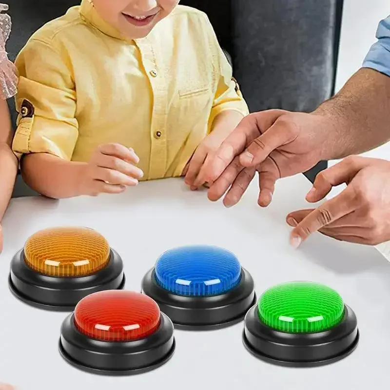 Party Game Contest Question Buzzer Button Family Interactive Game Quiz Light Buzzer Button Illuminated Timer Button Buzzer Alarm