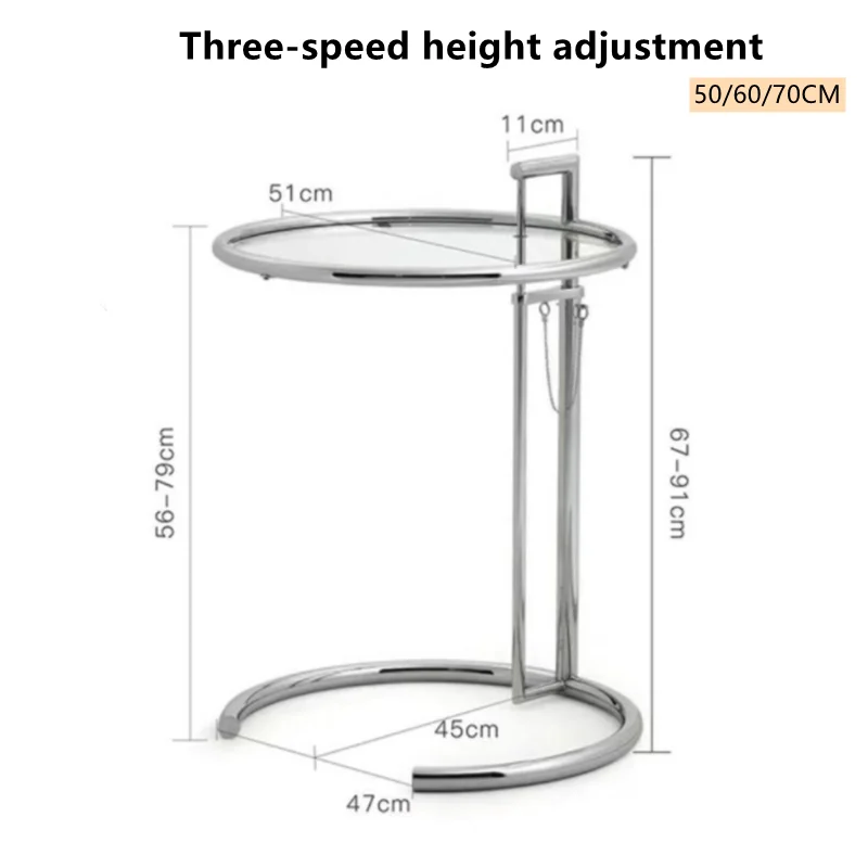 50/60/70 móvel levantando mesa de café sofá canto simples quarto moderno mesa de vidro temperado estilo ins mesa de café transparente