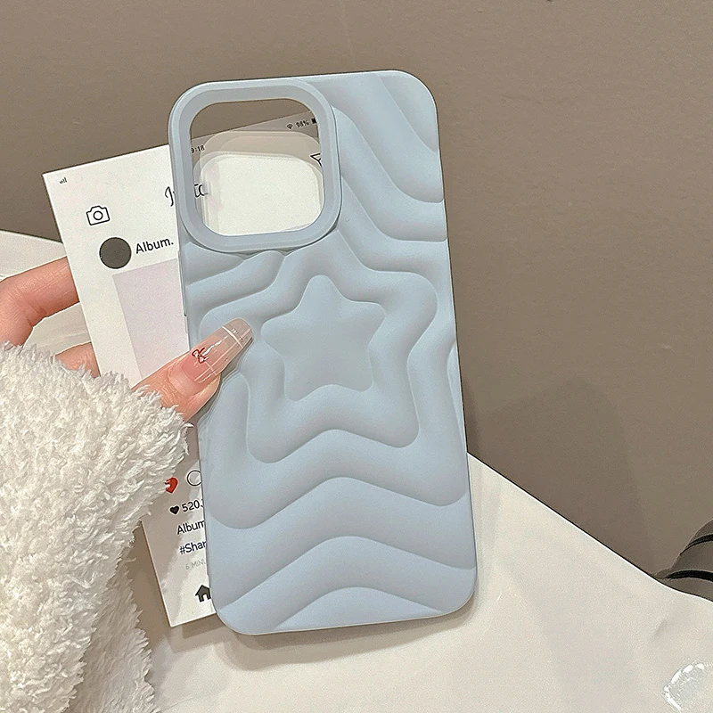 Glitzernde, verchromte, silberfarbene, abgestufte, fünfzackige Stern-TPU-Handyhülle für iPhone 18 Pro Max 17 16 15 13 14, plattierte Silikon-Rückseite – Detail 9