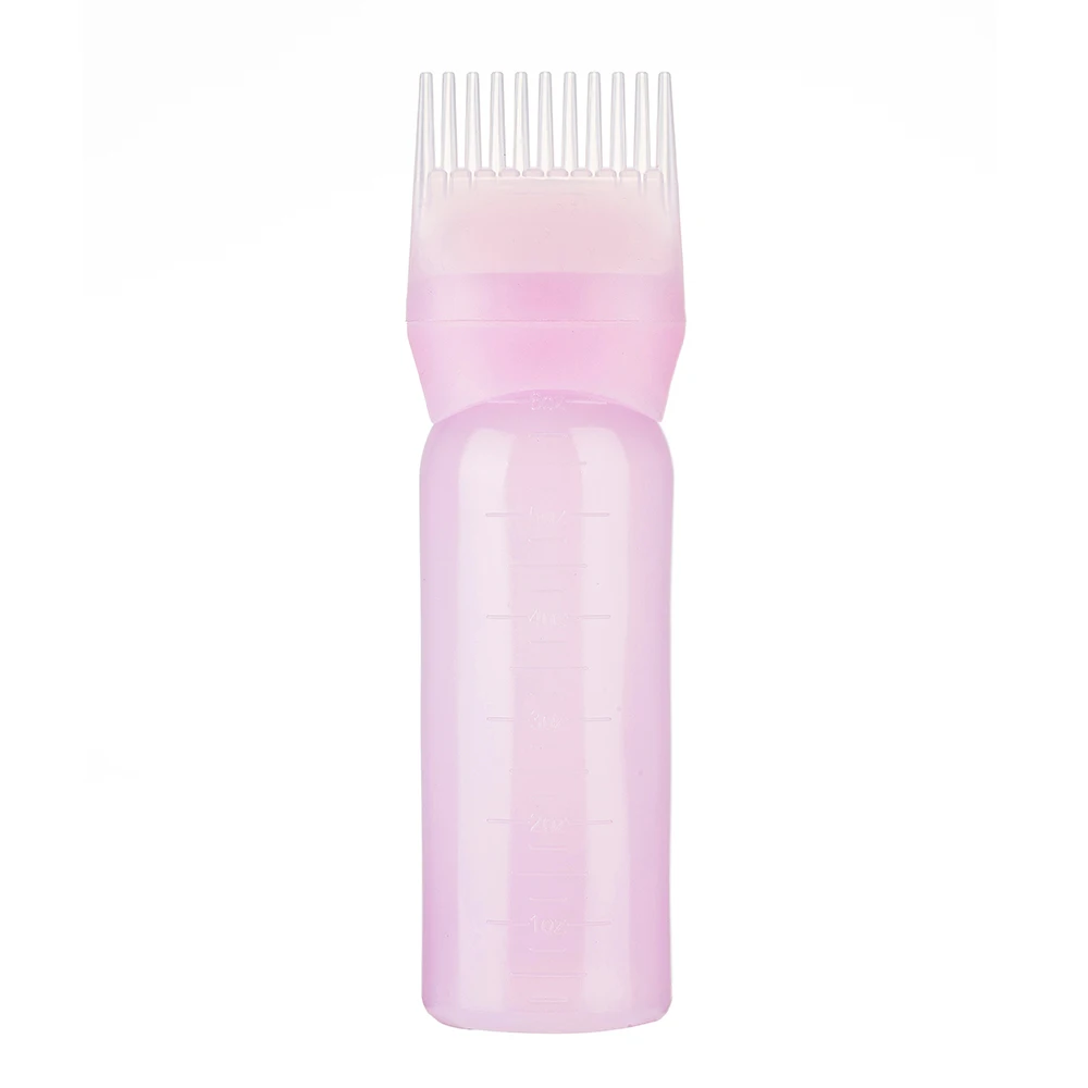 120Ml Multicolor Plastic Haarverf Hervulbare Fles Applicator Kam Doseren Salon Haarkleuring Kappers Styling Tool