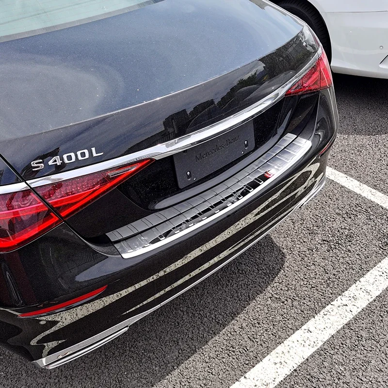 

Car Accessories For Mercedes-benz Maybach S480 2021 2022 2023 door Sill Rear Bumper Protector Sill Trunk Tread Plate Trim