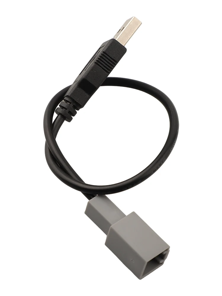 Car for Radio Upgrade USB Male Adapter Cable Radio USB Cable Quick Installation 12V Voltage No Deformation Car