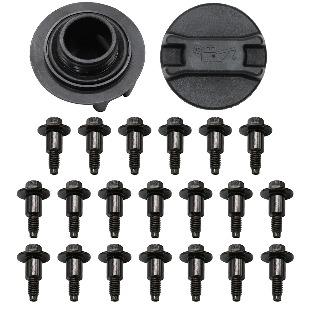 

2Pcs Valve Cover Kit W/Gasket Screw Oil Cap Engine Valve Cover Wear Resist Rubber Cover Gasket Kit OE 13264-EA200 13264-EA210