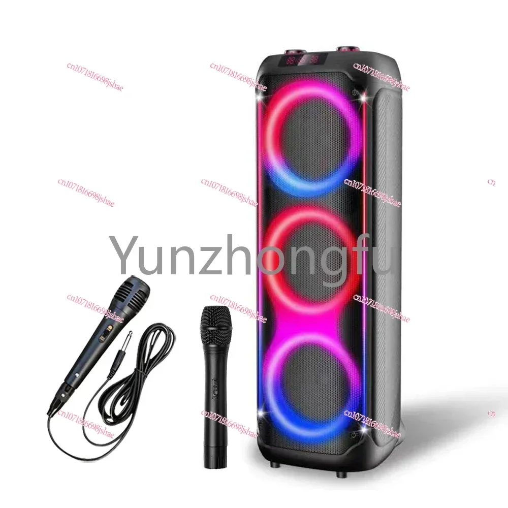 3x8 Inch High Power 8inch Sound Box Big Battery Blue Tooth Wireless Active Stage Trolley Outdoor Speakers