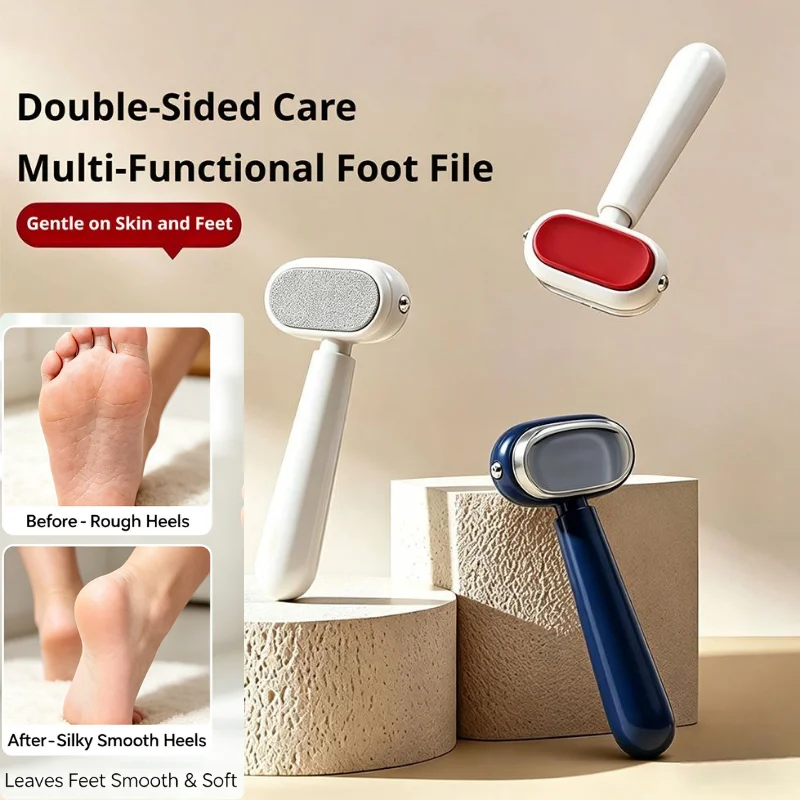 Household Foot Scraper Dead Skin Remover Double Sided Foot File Pedicure Tool Smooth Rough Cracked Heels Feet Care Accessories