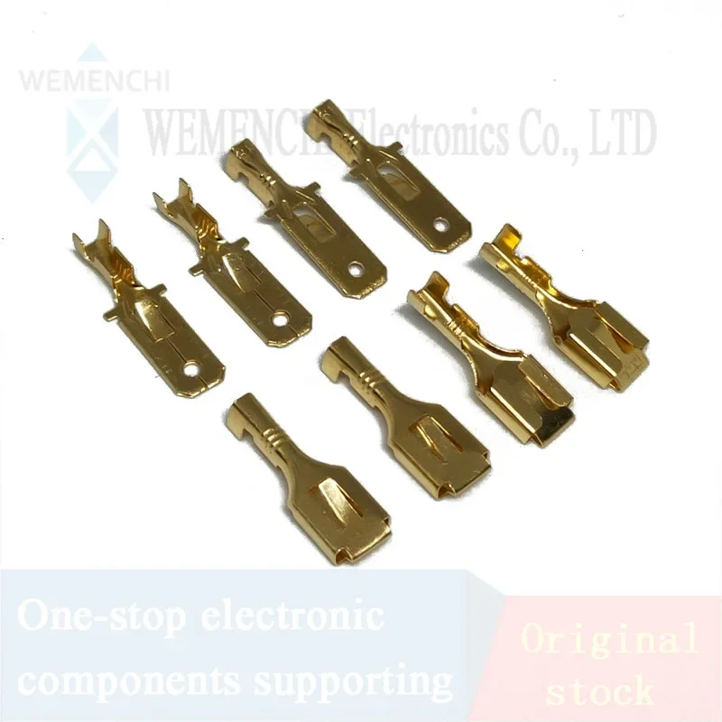 6.3mm Automobile connector 6.3 1P 2P 3P 4P 6P 8P 9P 10P 12P 14P pin/way Crimp Terminal Connector Kits Male Female socket plug