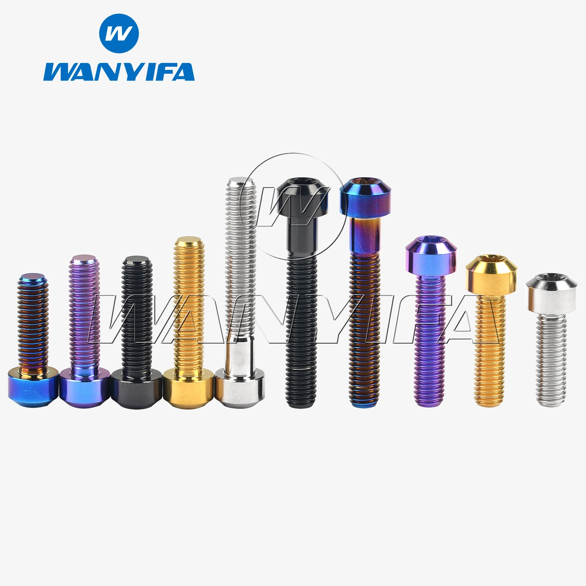 

Wanyifa Titanium Ti Bolt M8x10/15/20/25/30/35/40/45/50mm Torx T40 Screw for Motorcycle Car Refit Fastener