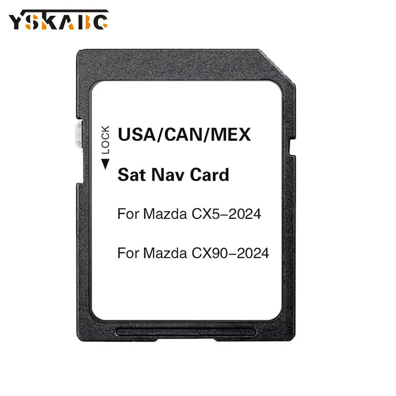 

2023 Version Navigation for Mazda CX-5 CX-90 Car GPS SD Card Update Maps Sat Navi System USA/CAN/MEX Maps Accessories