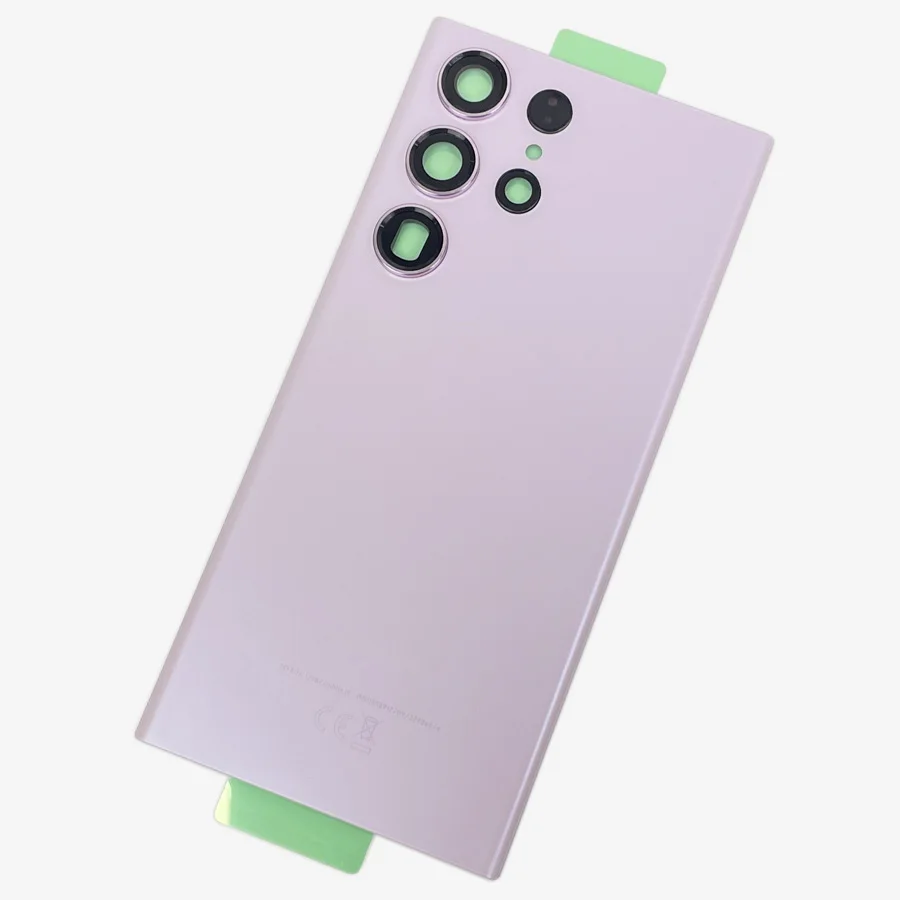 SM-S918 Back Glass Cover For Samsung Galaxy S23 Ultra 5G , Replacement Battery Door Case, Rear Housing Cover With Camera Lens