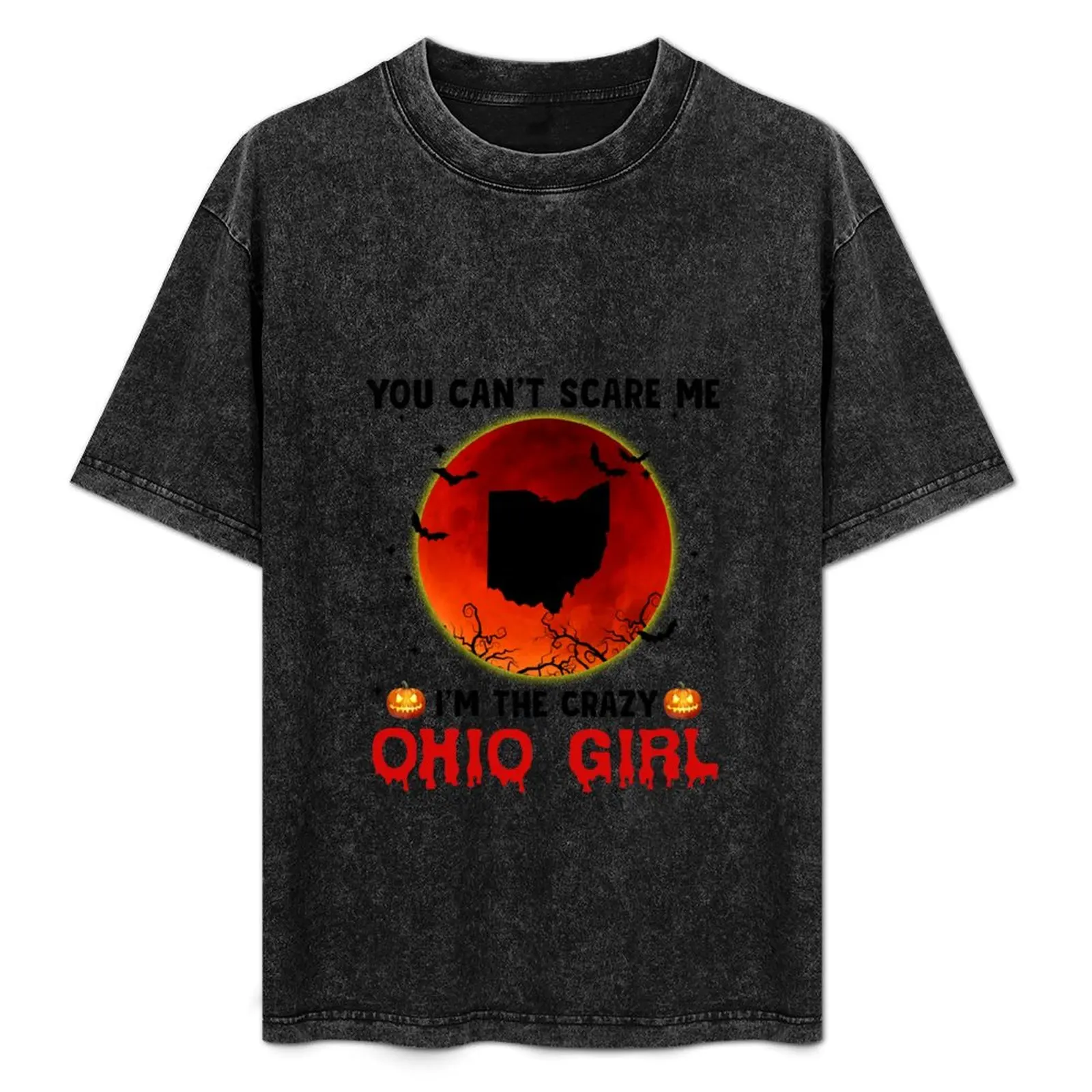 

You can't scare me I'm the crazy halloween Ohio T-Shirt plain oversize t-shirts man men tshirt