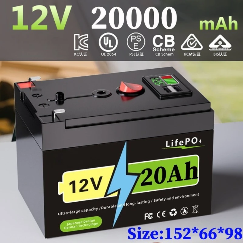 

12V 150Ah Lithium-ion LiFePO4 Battery Used for Solar Energy Fish Finder Lithium Iron Phosphate Battery