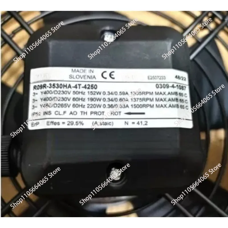 Axial flow fan R09R-3530HA-4T-4250 400V outer rotor cooling fan fan