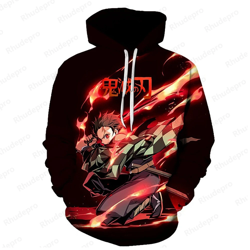 Demon Slayer: Kimetsu No Yaiba Nezuko 3D-Digitaldruck Kapuzenpullover Anime-Hoodie für Männer, Frauen und Jugendliche