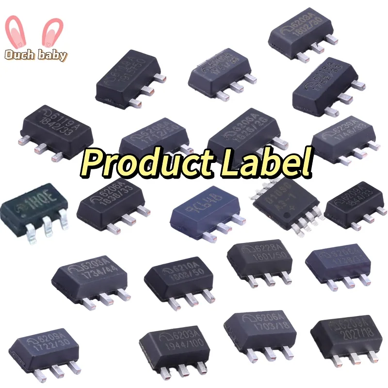 50PCS Linear Voltage Regulator Integrated ircuit SOT-89-3 ME6208A33PG ME6208A50PG ME6209A33PG ME6118A33PG ME6118A50PG ME619A33pg