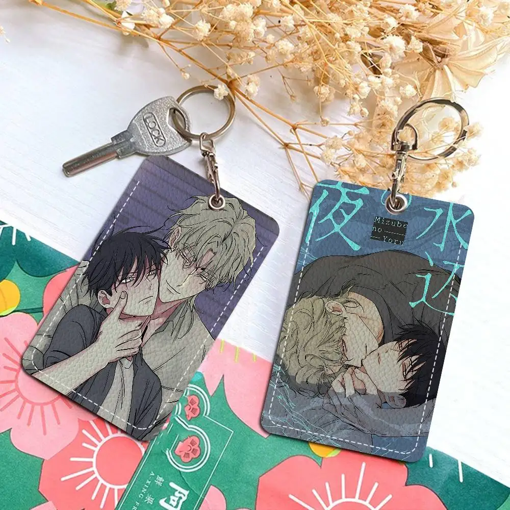 الهزلي منخفض المد في الشفق 1 قطعة بطاقة الوصول حافظة جلدية حامل بطاقة المفاتيح حلقة رئيسية الباب الوصول العلامات حافظة بطاقات الهوية المفاتيح