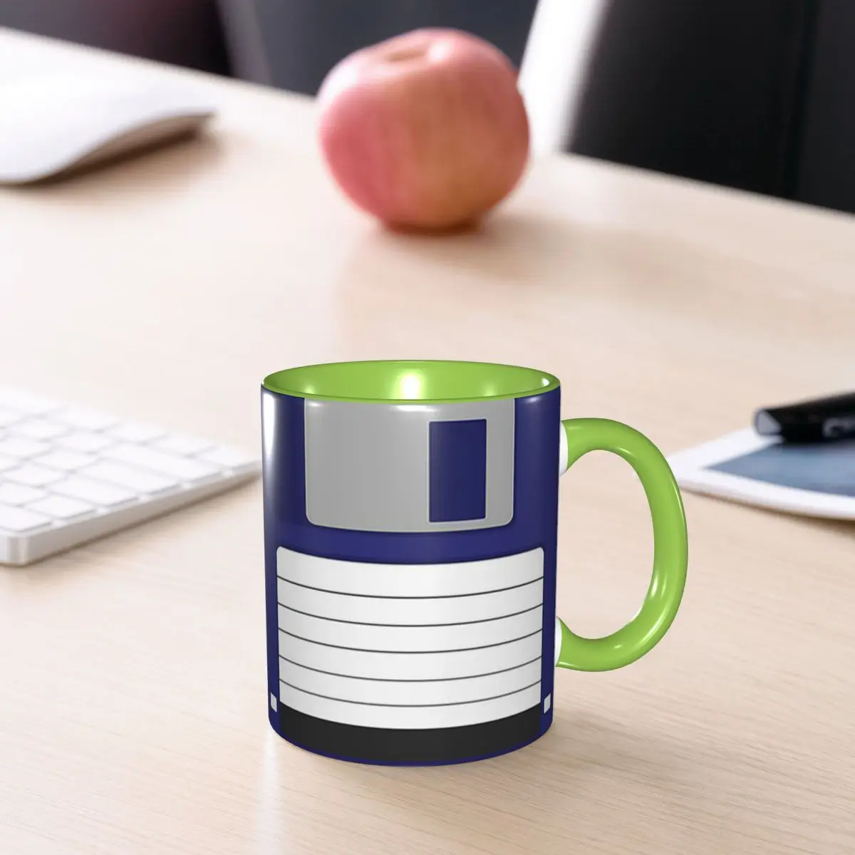 Floppy Disk Mug Funny Ceramic Coffee Cups Tea Mugs Milk Cup Drinkware Gifts for Woman Man