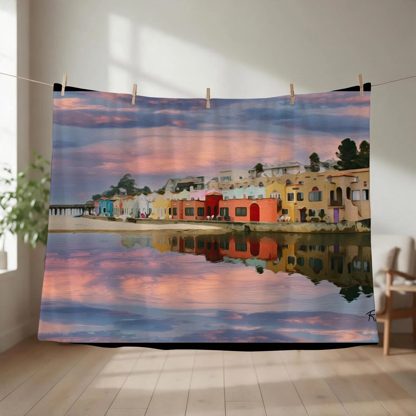 COLORS IN CAPITOLA Throw Blanket Decoratives Luxury St Flannels Furry Blankets