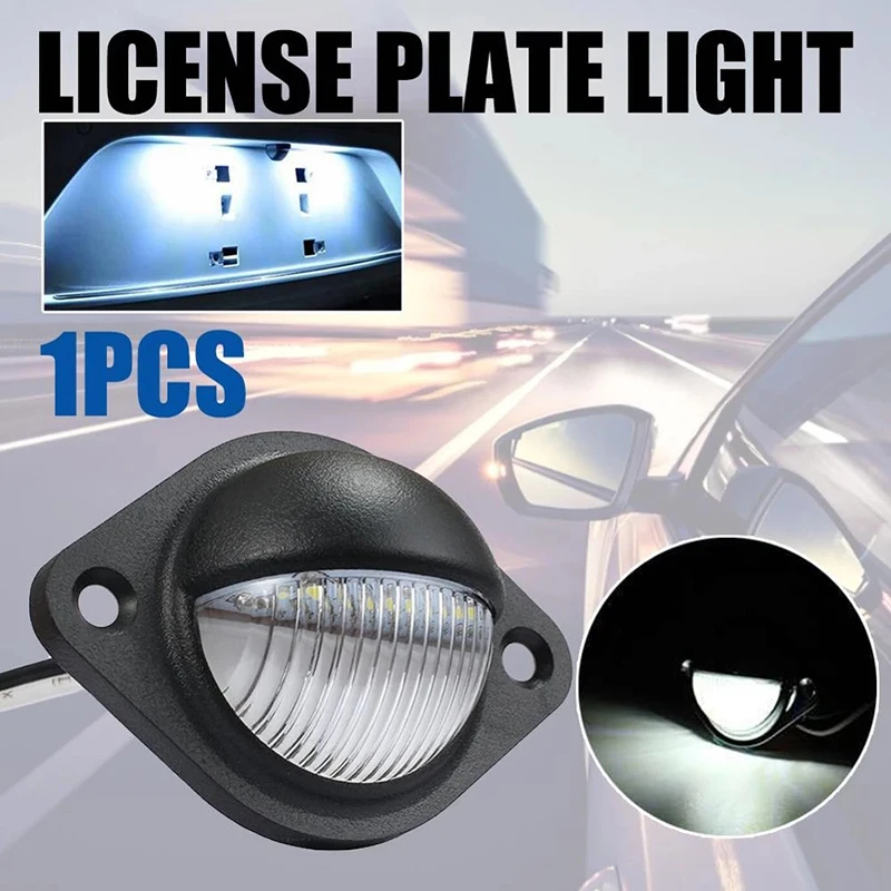 1Pcs 12V LED Number License Plate Light For Car Boats Motorcycle Automotive Aircraft RV Truck Trailer Exterior