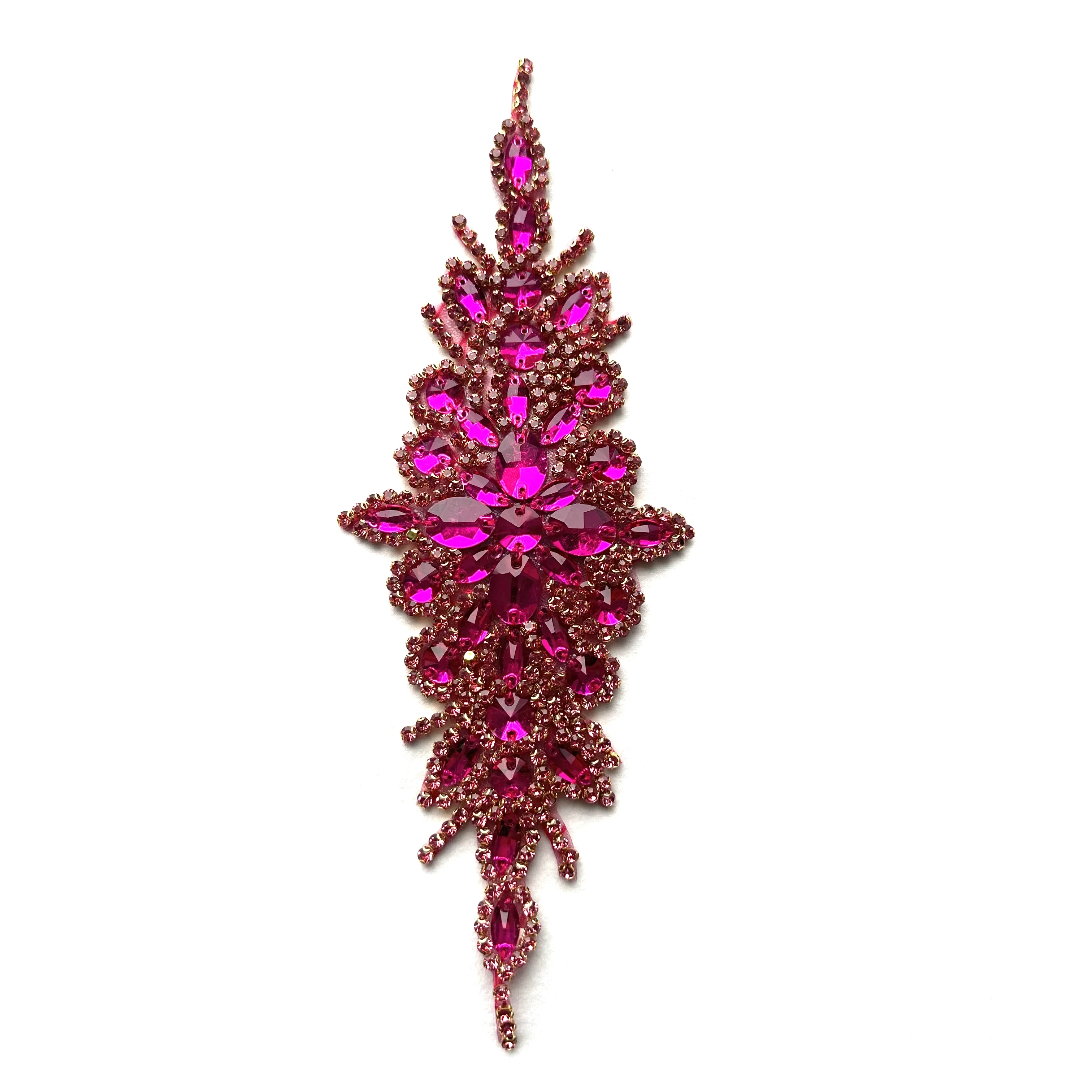 Green DIY Hand-Sewn Glass Rhinestone Adhesive Patches for Women's Wedding Dresses, Belts, Headbands, Accessories, Shoes, Boots, Hats, and Decorations