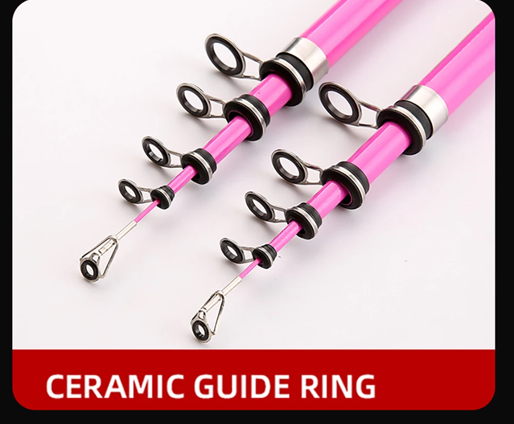 Trout Pesca Angelruten- und Rollenkombination, 1,5 m, 1,8 m, 2,1 m, 2,4 m Karbonfaser-Köderruten und 5,2:1 Spinnrad, 7,2:1 Baitcasting-Rollen – Detail 15