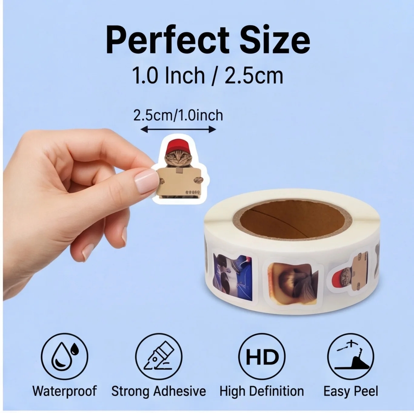 Cartoon Sticker Cat Meme & Excavator Truck Construction Vehicle Stickers DIY Decoration for Laptop Water Bottle Scrapbook Party image 4
