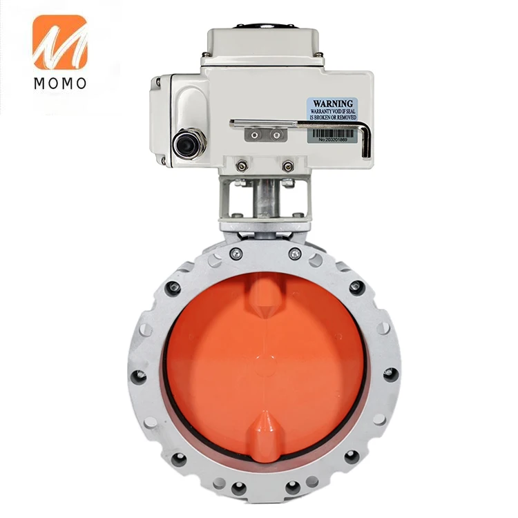 Electric actuator 240 Voltage AC dn 300 12inch cast iron high-temperature ventilation butterfly valve