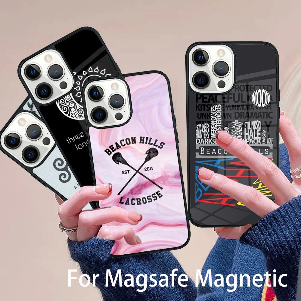 

Teen Wolf Beacon Hills Phone Case Magesafe Magnetic Wireless Charge Cover For IPhone 16 11 12 13 14 15 Pro Max Plus Mini