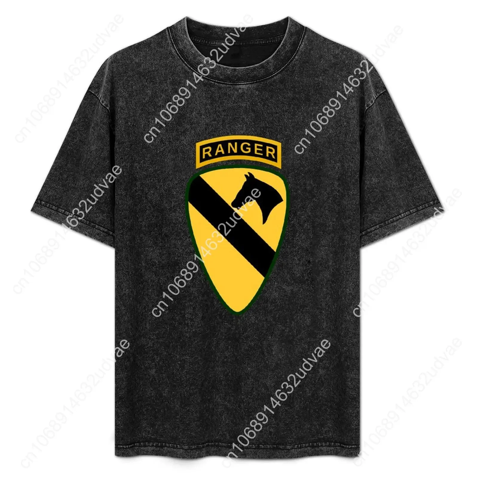 1st Cavalry Division Ranger 1st CAV Retro T shirts mans womans Tshirt Short sleeve T-shirt Custom tops Unisex clothes tshirt